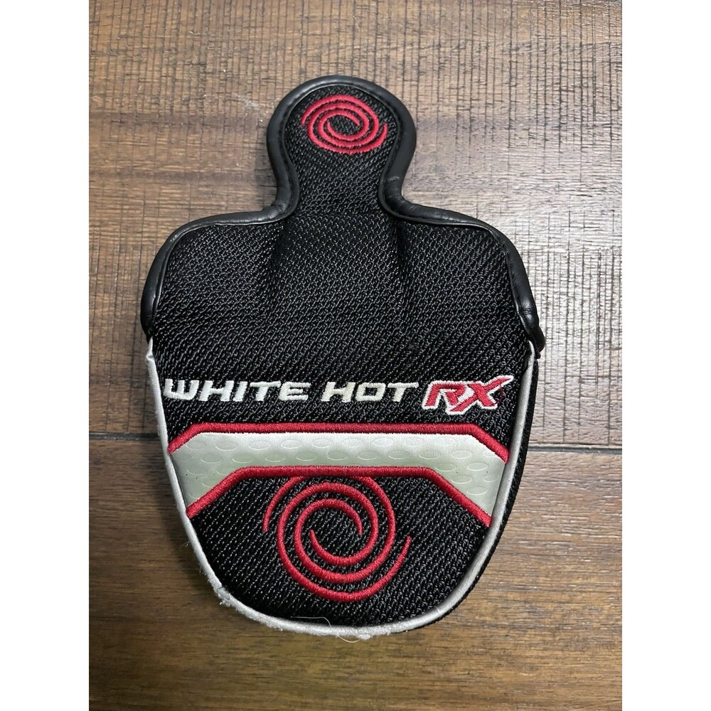 Odyssey White Hot RX Mallet Putter Headcover Black Red Golf Club Cover